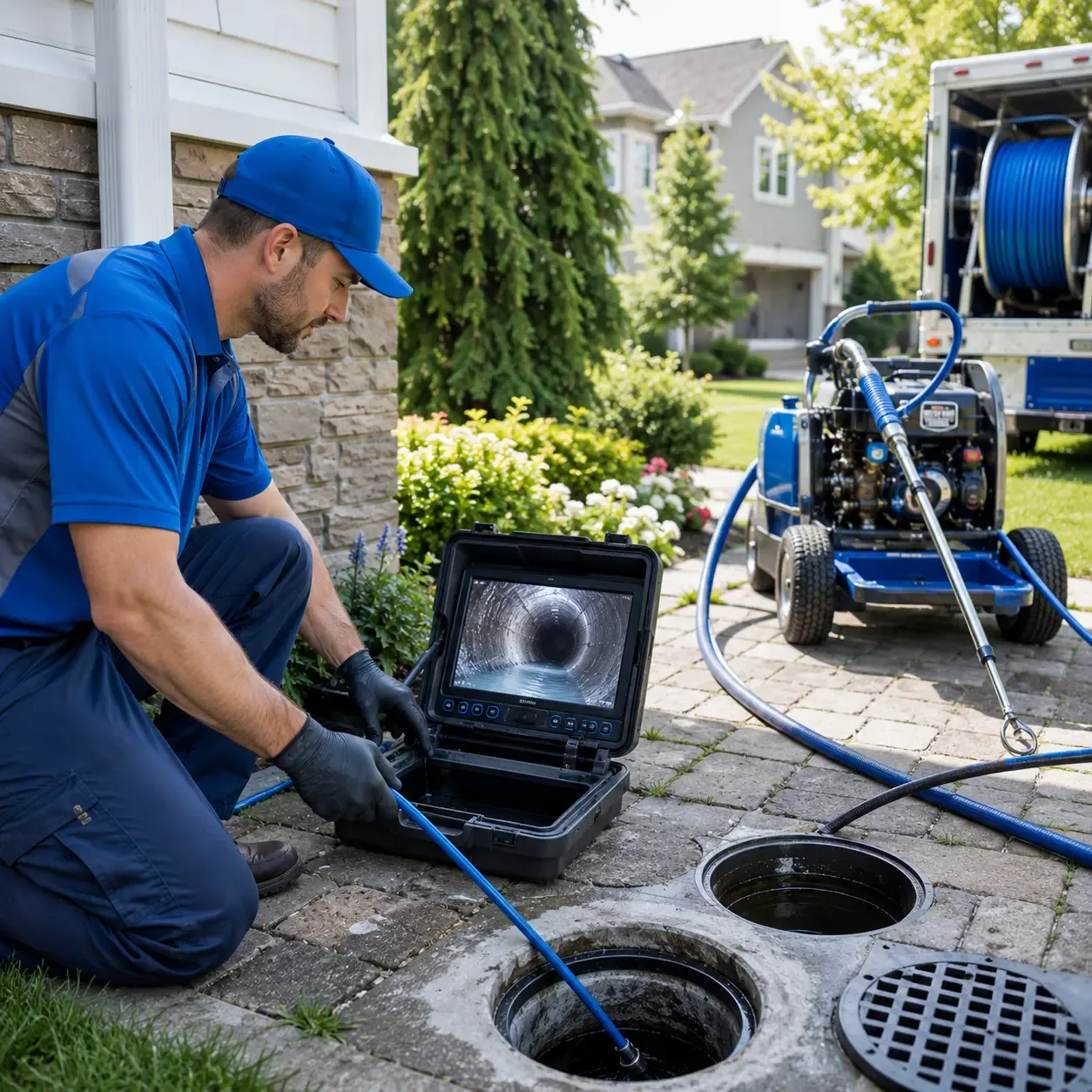Outdoor drain cleaning professionals serving Flag Pond, TN