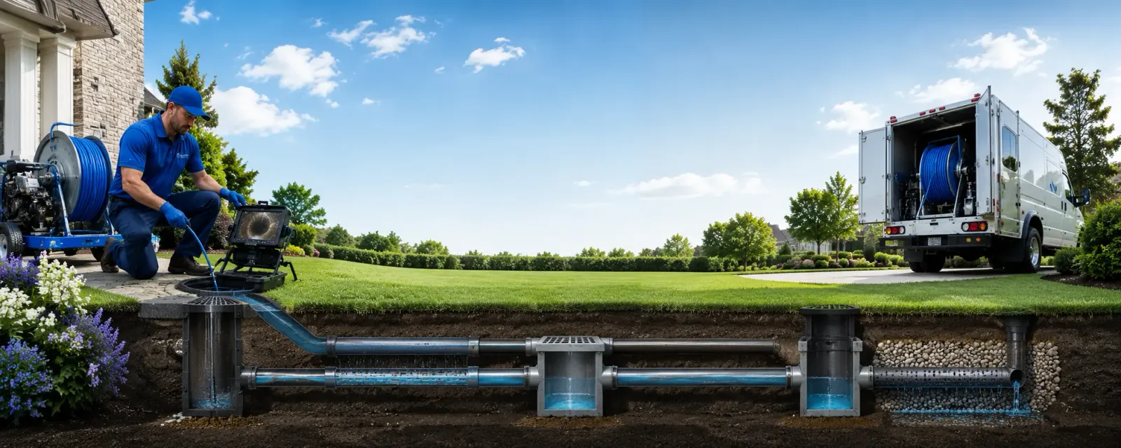 Outdoor drain cleaning information for Flag Pond, TN